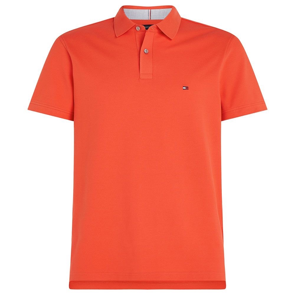Tommy Hilfiger 1985 Polo Shirt Men’s  Size L Sun Kissed Orange Classic Cotton